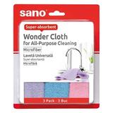 Вълшебни кърпи  за универсално почистване  Sano Wonder Cloth, 3 бр