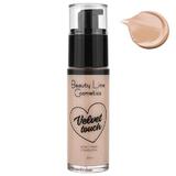 Течен фон дьо тен - Cream Team Velvet Touch Finish Foundation Beauty Line Cosmetics, нюанс BL44 014 No. 04 Warm Beige, 30 мл