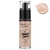 Течен фон дьо тен - Cream Team Velvet Touch Finish Foundation Beauty Line Cosmetics, нюанс BL44 019 No. 09 Слонова кост, 30 мл