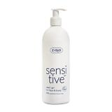 Кремообразен почистващ гел за лице и тяло - Ziaja Sensitive Creamy Wash Gel For Face and Body, 400 мл