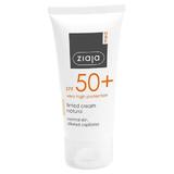 Тониращ крем с SPF 50+ - Ziaja Med Tinted Cream Natural, 50 мл