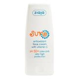 Антиоксидантен крем за лице с SPF 50+ - Ziaja Sun с витамин С, 50 мл