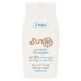 Слънцезащитен лосион за деца SPF 50+ - Ziaja Sun Lotion, 6 месеца+, 125 мл