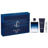 Комплект Jimmy Choo Man Blue: Тоалетна вода 100 ml + Тоалетна вода Travel Size 7,5 мл + Душ гел 100 мл