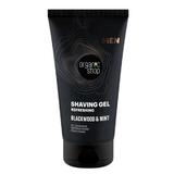 Освежаващ гел за бръснене за мъже - Organic Shop Men Shaving Gel Refreshing Blackwood&Mint, 150 мл