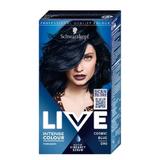 Трайна боя за коса - Schwarzkopf Live Intense Colour Permanent Built-in Vibrancy Serum, нюанс 090 Cosmic Blue