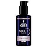 Регенериращ серум за увредена и нацепена коса - Schwarzkopf Gliss Night Elixir , 100 мл