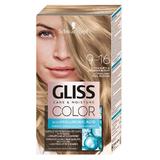 Трайна боя за коса с хиалуронова киселина - Schwarzkopf Gliss Color Care & Moisture with Hyaluronic Acid, нюанс 9-16 Ultra Light Cool Blonde