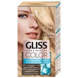 Трайна боя за коса с хиалуронова киселина - Schwarzkopf Gliss Color Care & Moisture with Hyaluronic Acid, нюанс 10-0 Ultra Light Natural Blonde