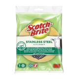 Телена гъба за съдове със защита - 3M Scotch-Brite Stainless Steel Scrubber, 1 бр