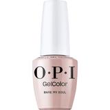 Полупостоянен веган лак за нокти без хема - OPI Gel Color, нюанс Bare My Soul, 15 мл