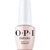 Веган полутраен лак за нокти без хема - OPI Gel Color, Stop It I'm Blushing нюанс, 15 мл