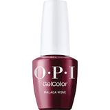 Полупостоянен веган лак за нокти без хема - OPI Gel Color, нюанс Malaga Wine, 15 мл