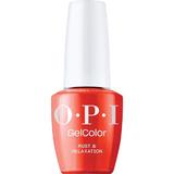 Веган полупостоянен лак за нокти без хема - OPI Gel Color, Rust & Relaxation нюанс, 15 мл