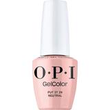 Полупостоянен веган лак за нокти без хема - OPI Gel Color, нюанс Put It in Neutral, 15 мл