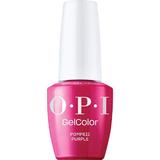 Полупостоянен веган лак за нокти без хема - OPI Gel Color, нюанс Pompeii Purple, 15 мл