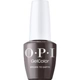 Полупостоянен веган лак за нокти без хема - OPI Gel Color, нюанс Brown to Earth, 15 мл