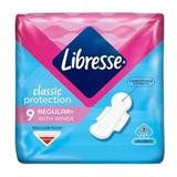 Абсорбенти с крила - Libresse Classic Protection Regular+ с крила, 9 бр