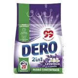 Прах за автоматично пране с аромат на лавандула и жасмин - Dero 2 in 1 Concentrated Powder, 1500 гр