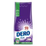 Прах за пране с аромат на лавандула и жасмин - Dero 2 in 1 Concentrated Powder, 7500 гр