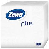 1-слойни хартиени салфетки за маса - Zewa Plus White, 100 бр