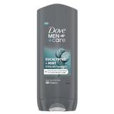 Душ гел за мъже - Dove Men +Care Eucalyptus+Mint 24HR Nourishing Micromoisture Body, Face & Hair Wash, 400 мл