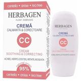 Успокояващ и коригиращ CC крем - Herbagen CC Cream, 50 гр